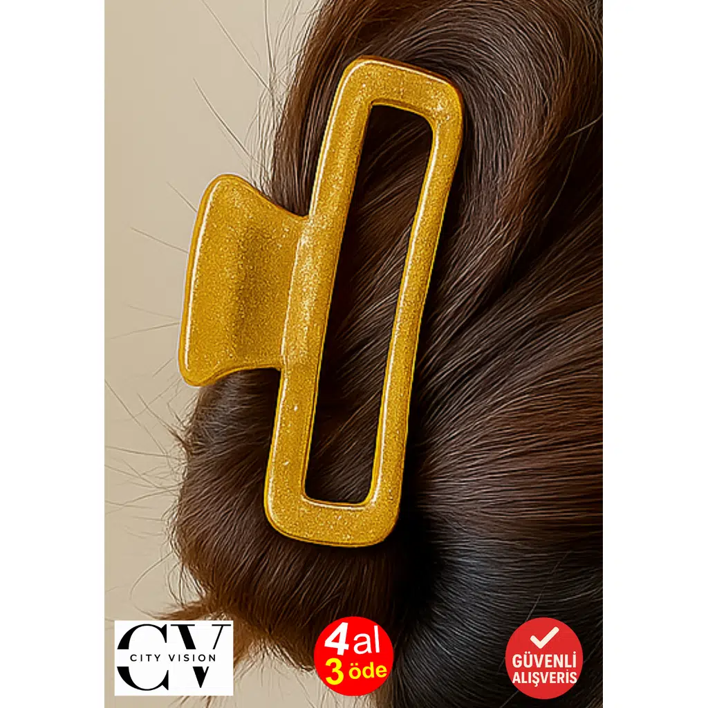 Simli Hardal Renk Oval Model Mandal Toka 11 cm - Şık ve Dayanıklı