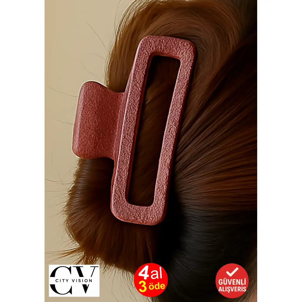 Simli Pudra Pembe Renk Oval Model Mandal Toka 11 cm - Şık ve Dayanıklı