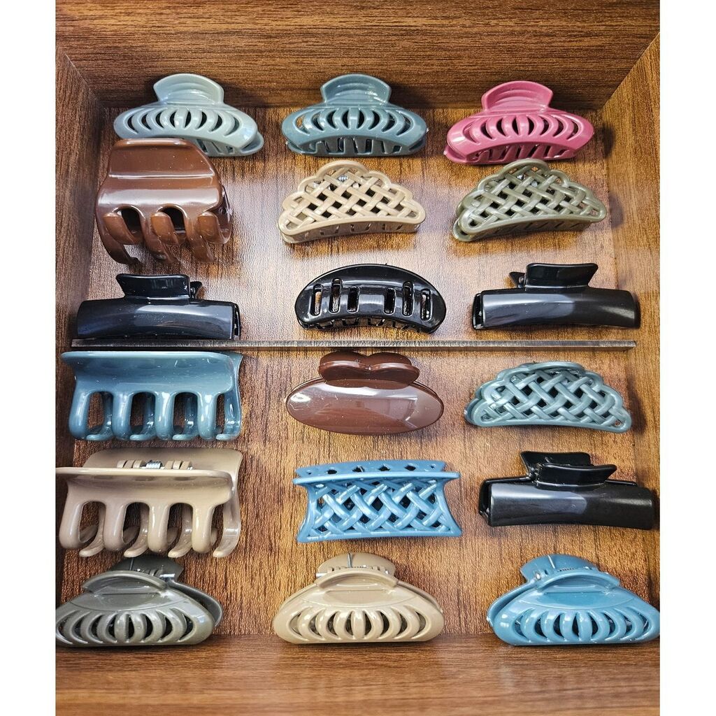 1 adet Karışık Kadın Toka Küçük Boy 4 cm - Karışık Model ve Renk Gelecektir!