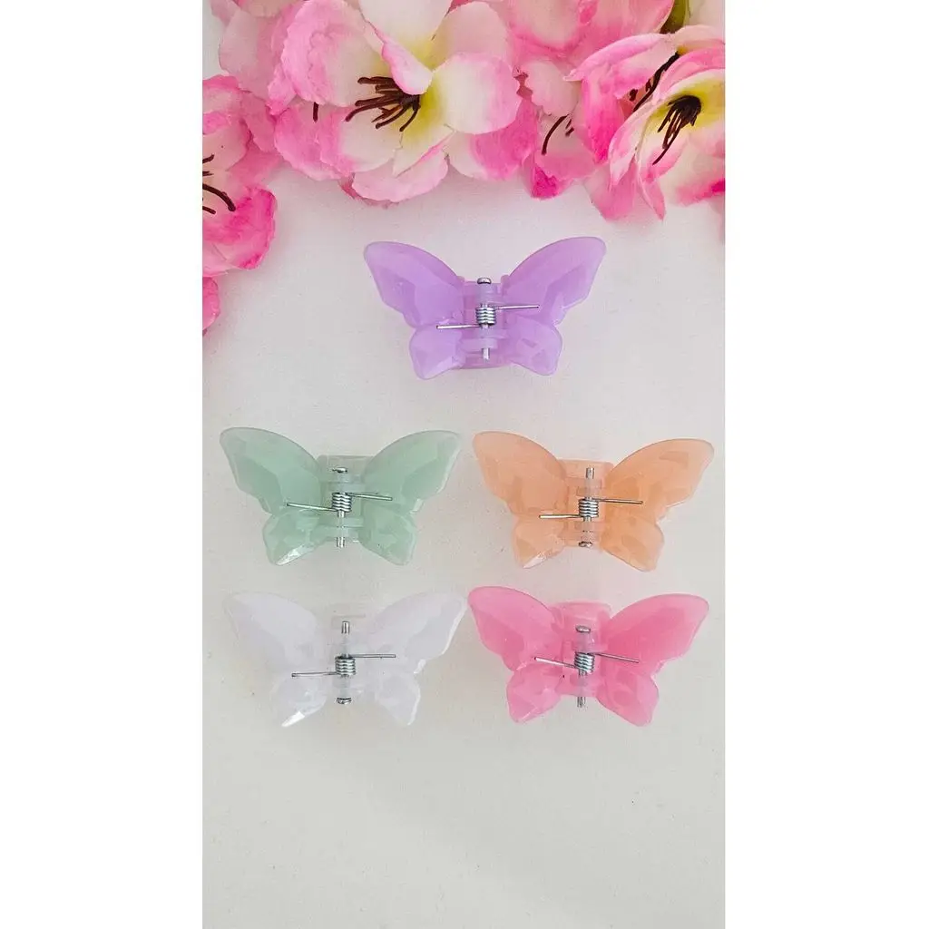 1 Adet Kelebek Model Saç Tokası 4 Cm Küçük Boy
