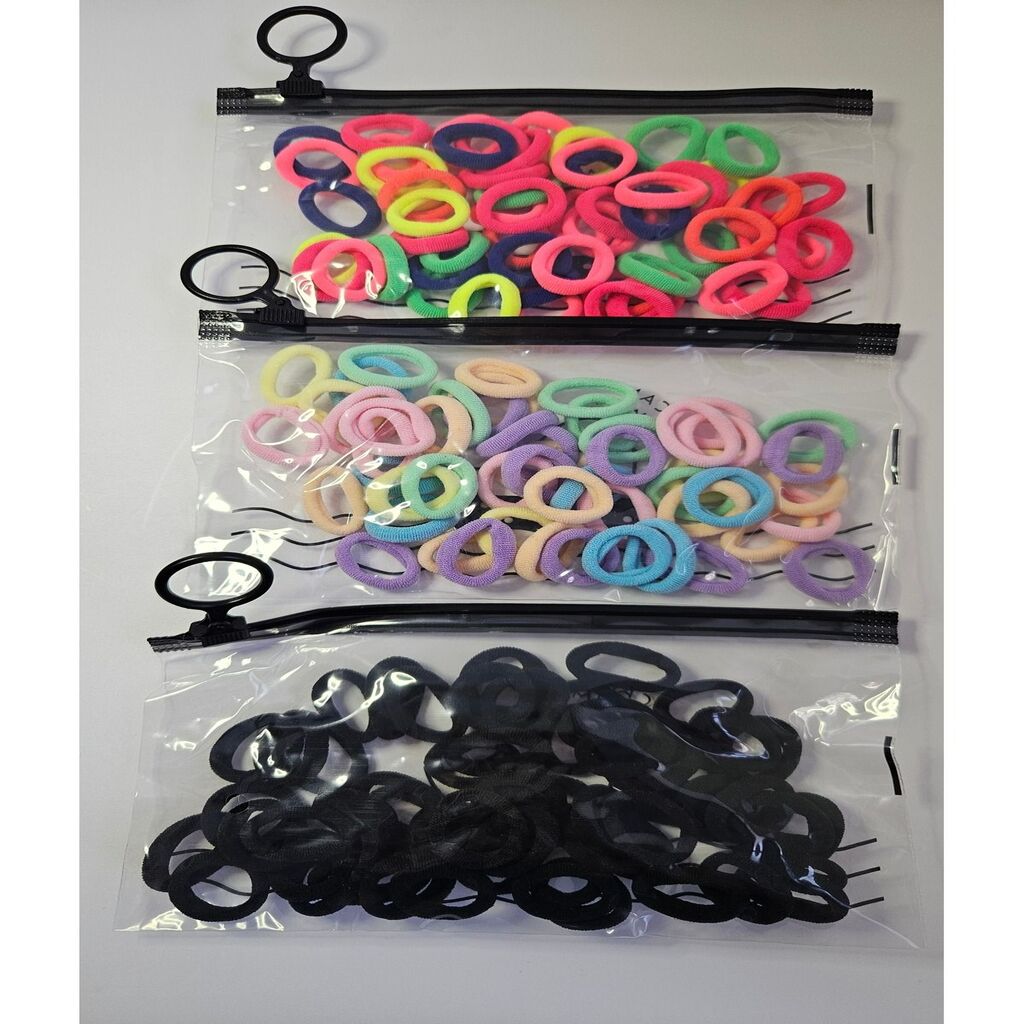 150 adet Karışık Renk Lastik Toka