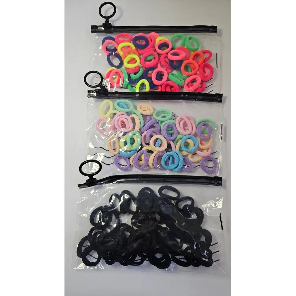 150 adet Karışık Renk Lastik Toka