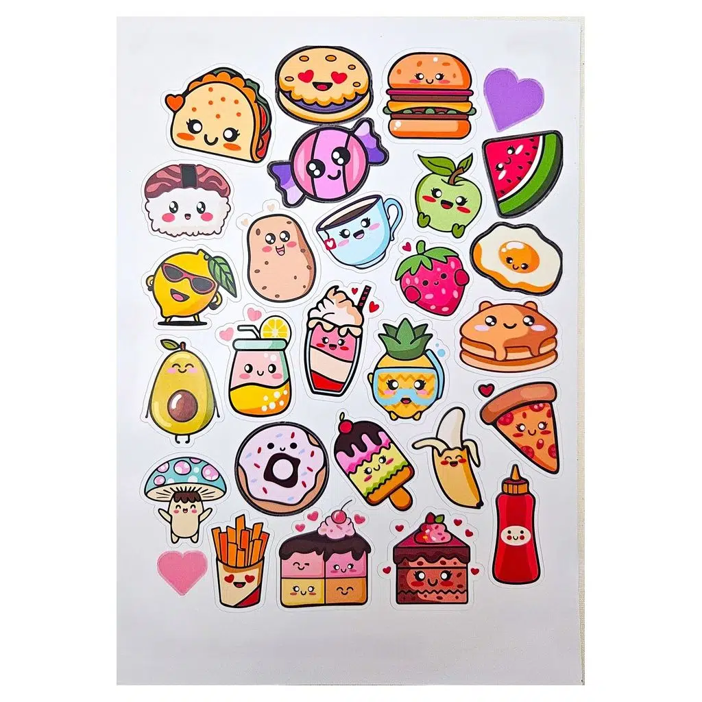 28 Adet Emoji Canlı Renklerde Etiket