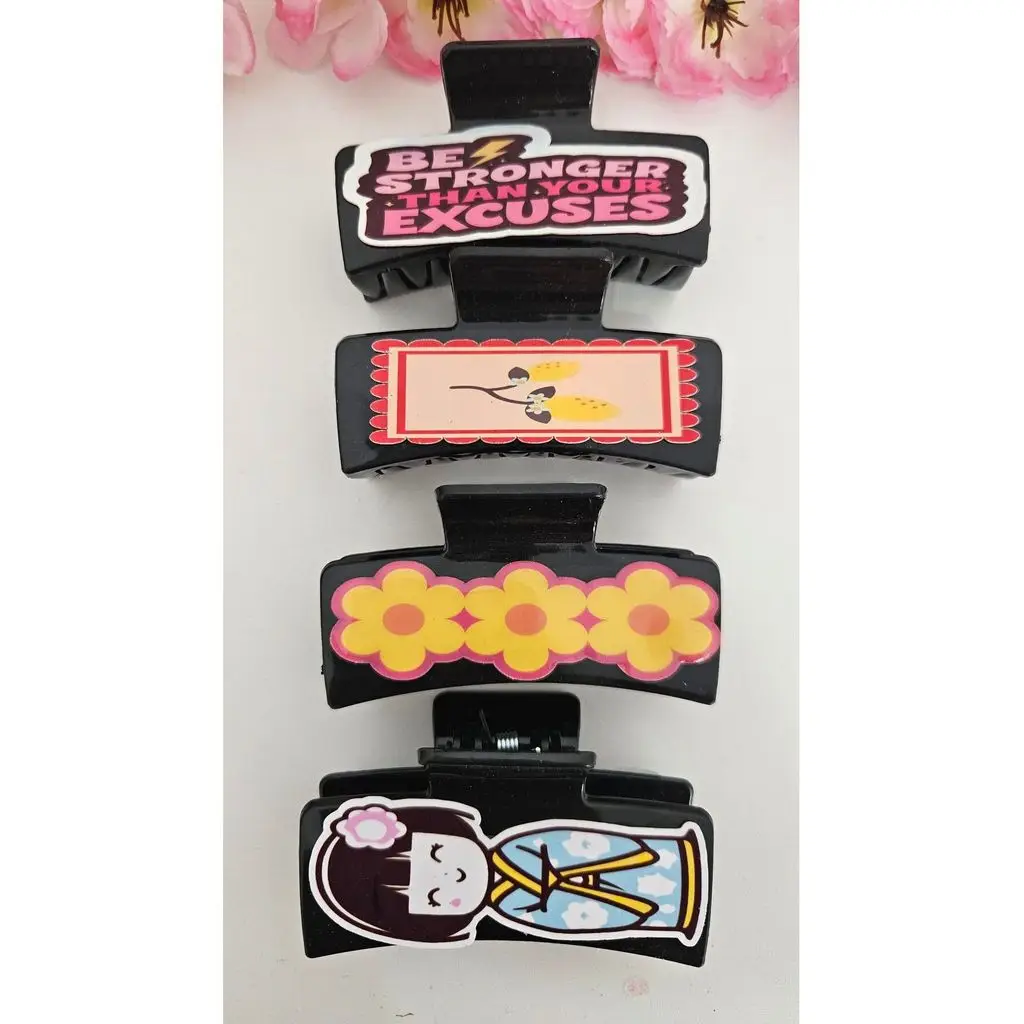 4 adet Figürlü Mandal Toka 8 cm