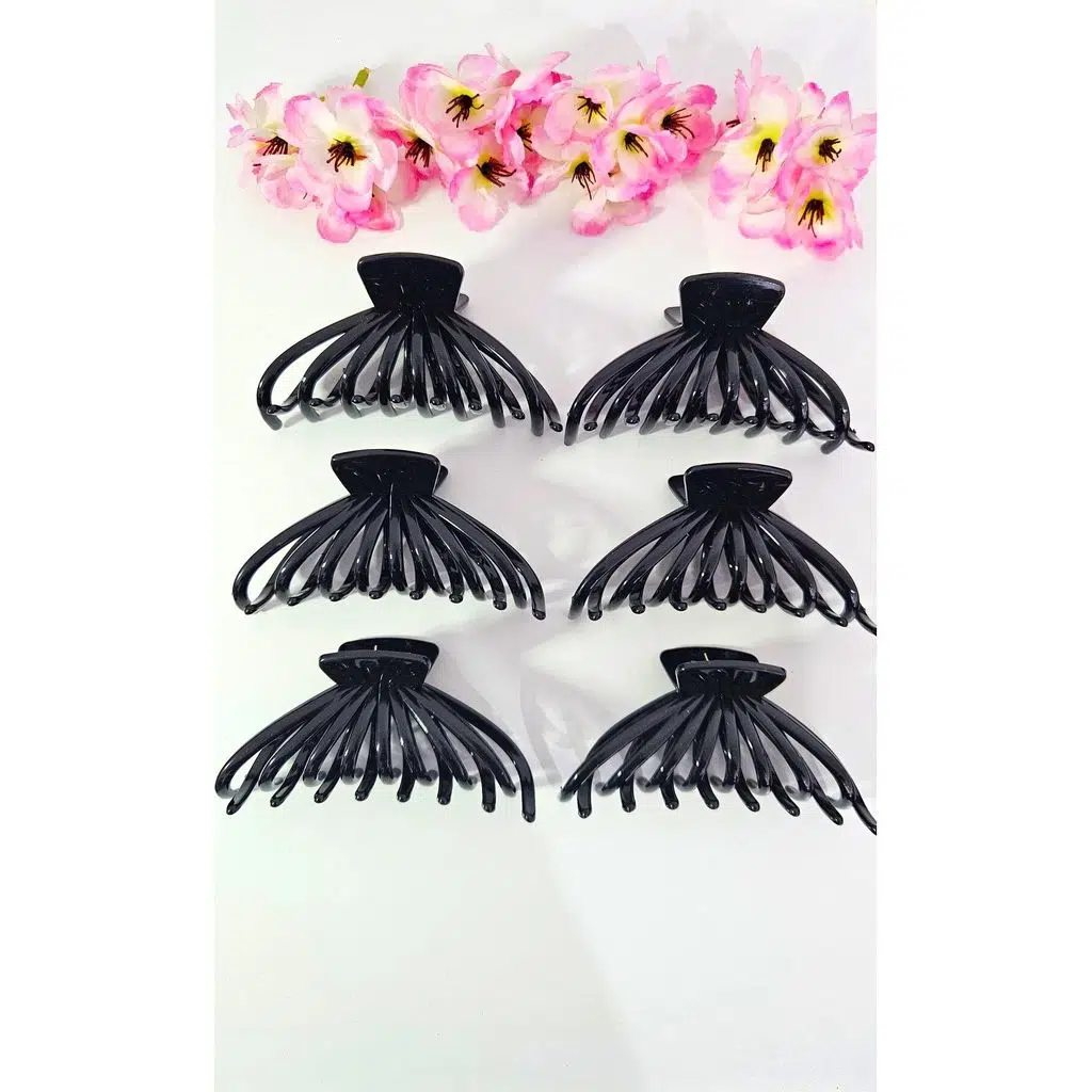 6 adet Kadın Mandal Toka Büyük Boy 11 cm