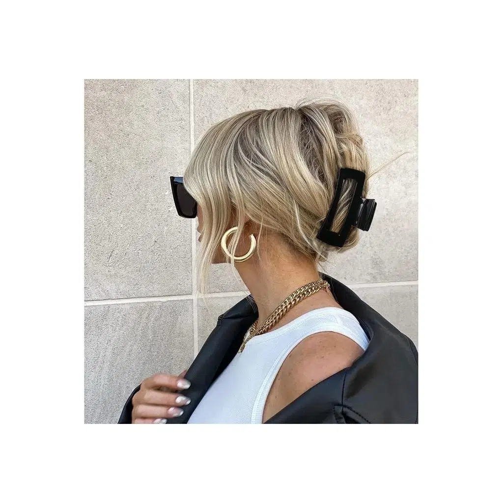 6 adet Televizyon Saç Tokası Siyah - 8 cm Orta Boy - Hafif ve Dayanıklı