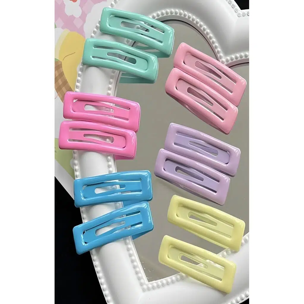 8 Adet Kadın Renkli Çıt Çıt Toka