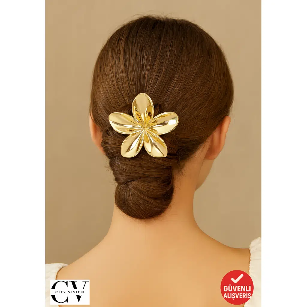 Altın Renk Lotus Toka 7 cm