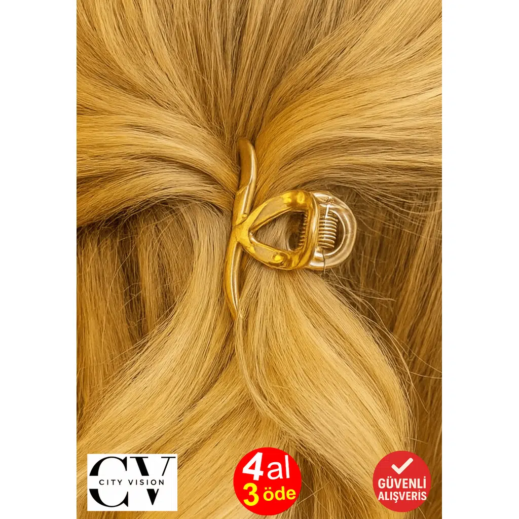 Altın Renk Metal Mandal Toka 4,5 cm Küçük Boy – Dayanıklı, Günlük ve Şık