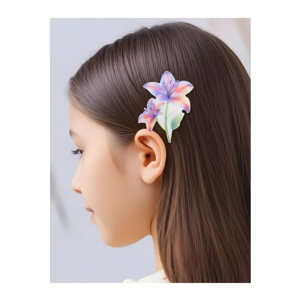 Çiçek Figür Yan Toka 1 adet 7 cm