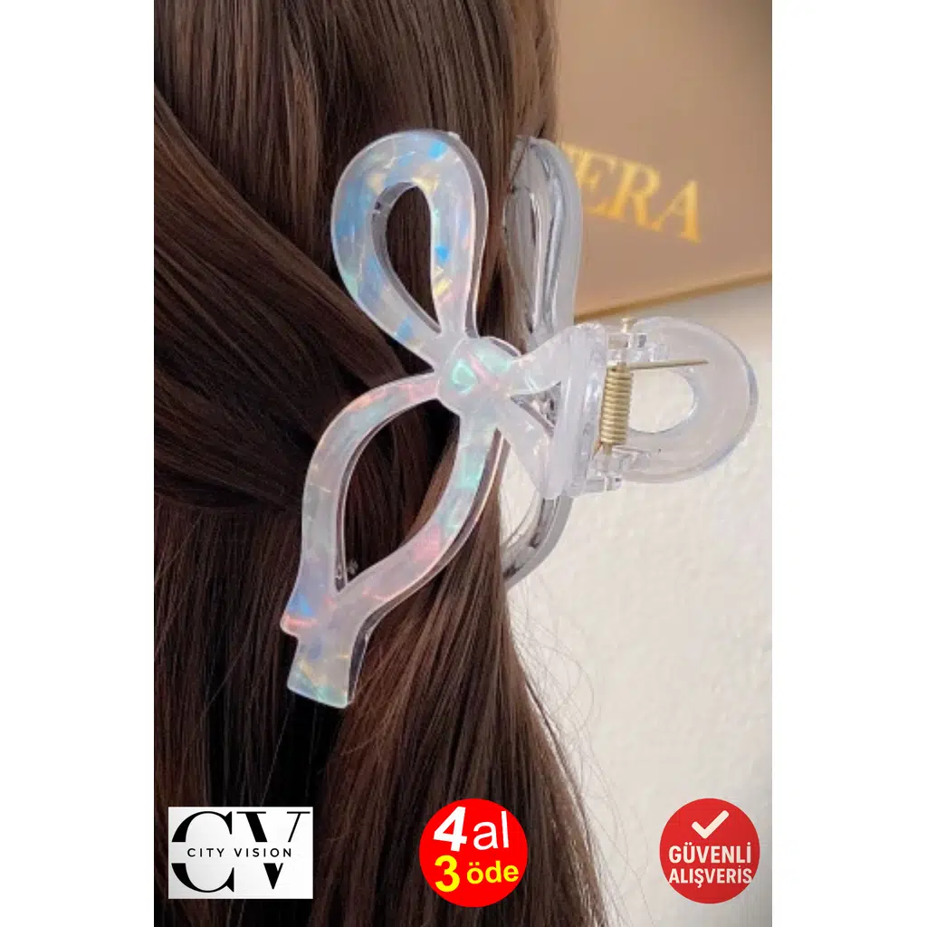 Fiyonk Model Gri Renk 11 cm Asetat Mandal Toka