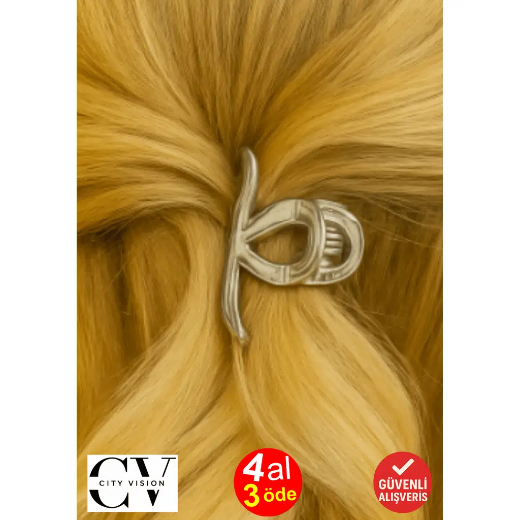 Gümüş Renk Metal Mandal Toka 4,5 cm Küçük Boy – Dayanıklı, Günlük ve Şık