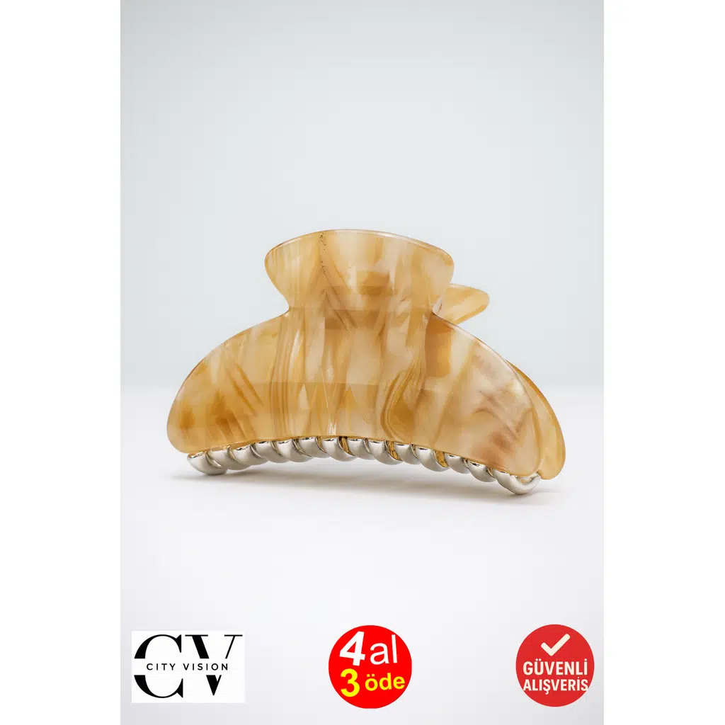 Kahverengi Mermer Desenli 7 cm Kemik Mandal Toka - Şık ve Dayanıklı