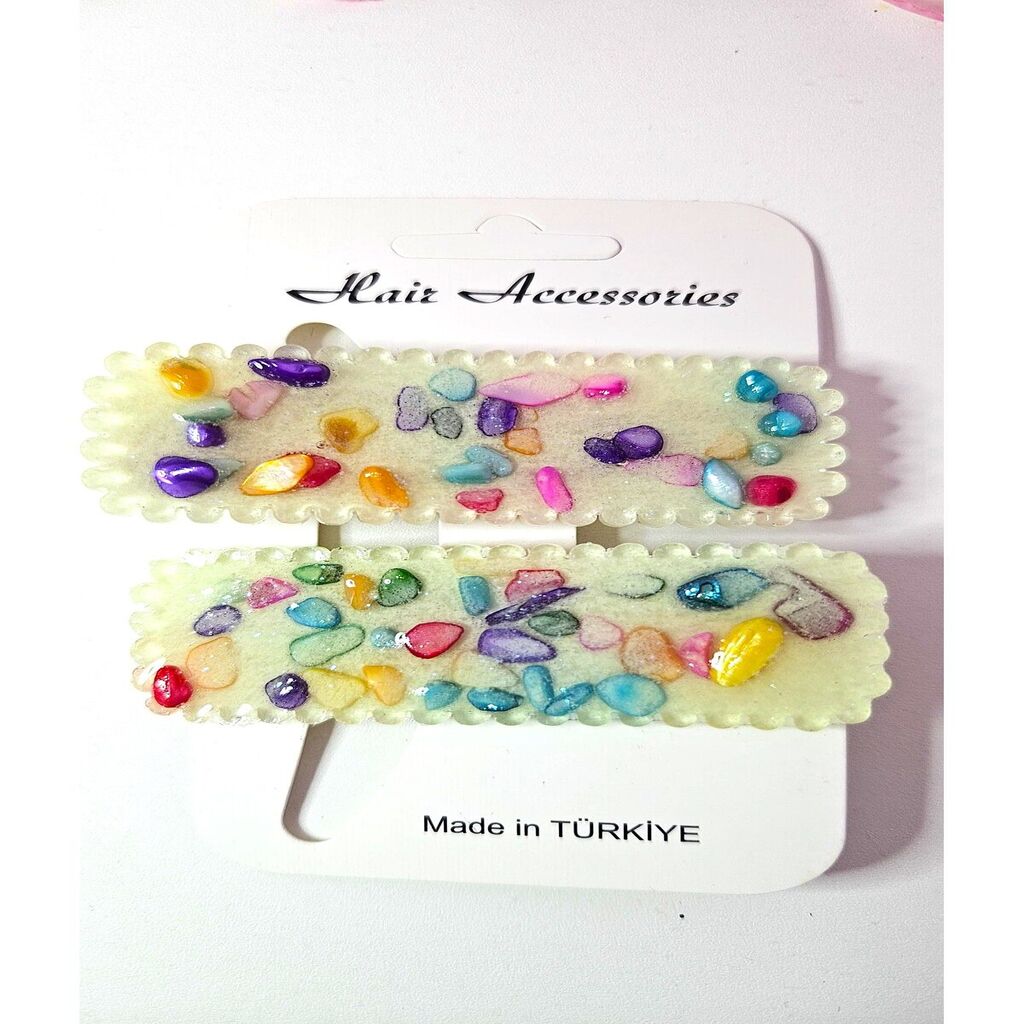 Karanlıkta Parlayan 2 adet Çıtçıt Saç Tokası 7 cm