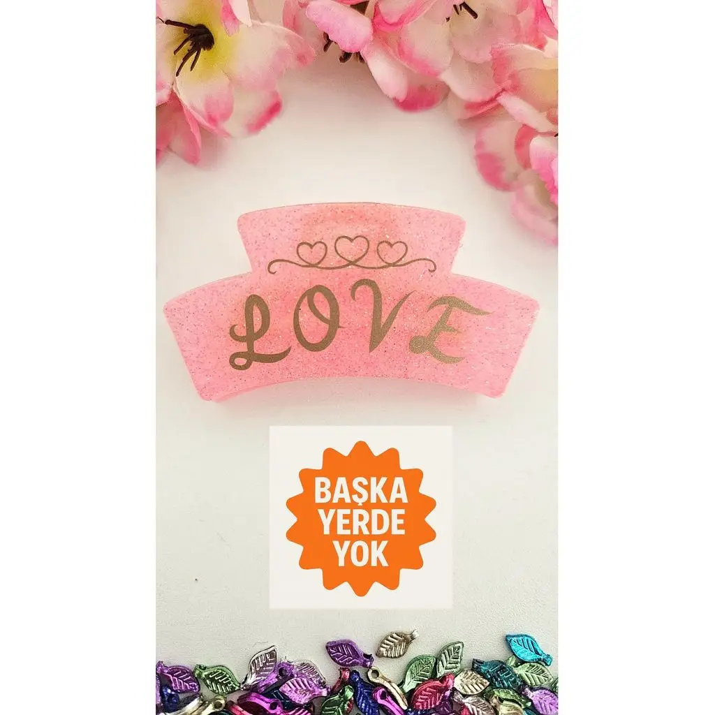 Karanlıkta Parlayan Fenomen Love Mandal Toka 7 cm