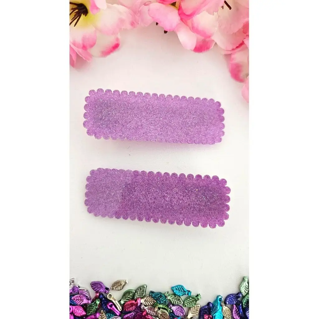 Karanlıkta Parlayan Mor Yan Toka Tırtıklı 7 cm