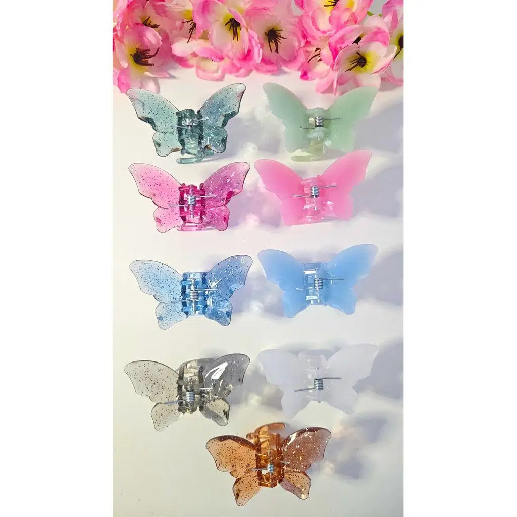 Kelebek Toka Karışık Renk 1 Adet 6 Cm Orta Boy