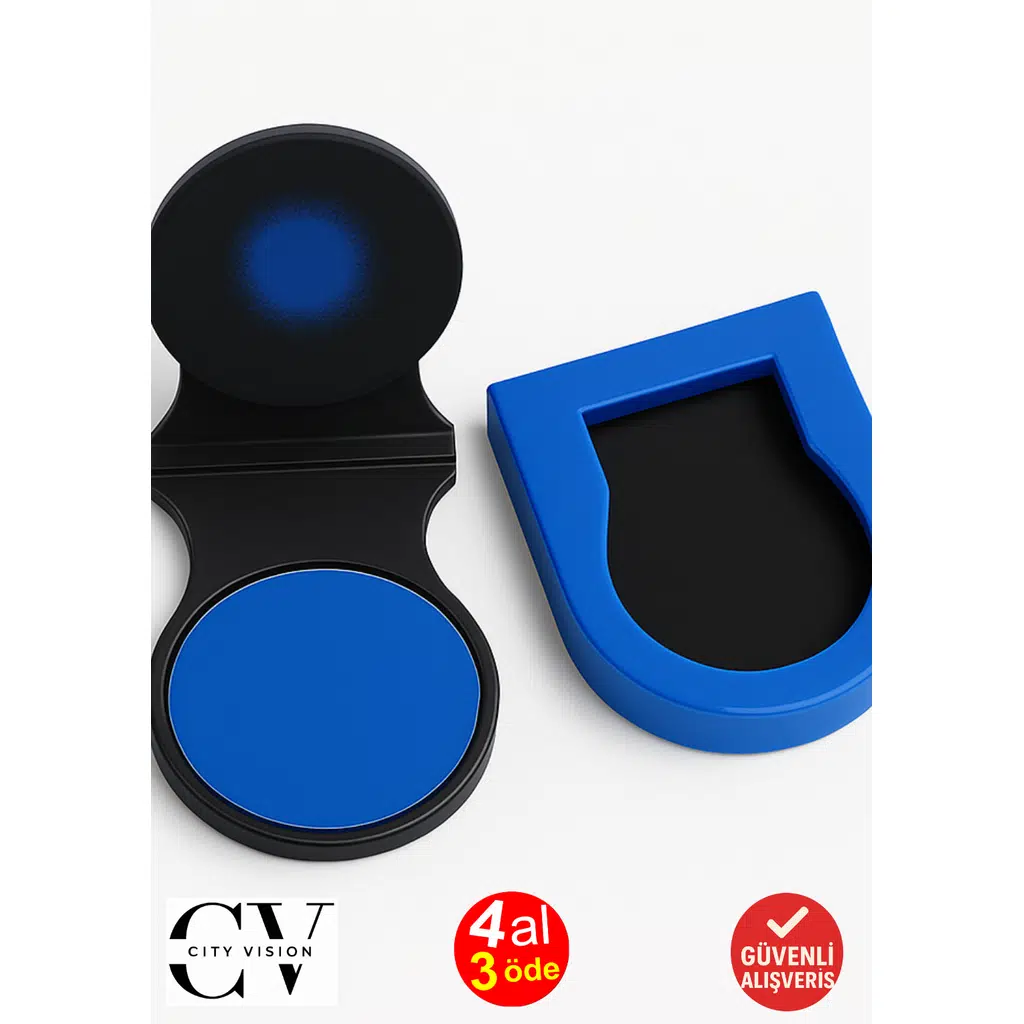  Mavi Saç Tebeşiri Uygulama Aparatı 4 cm – Pratik ve Temiz Kullanım İçin Klipsli Tutucu