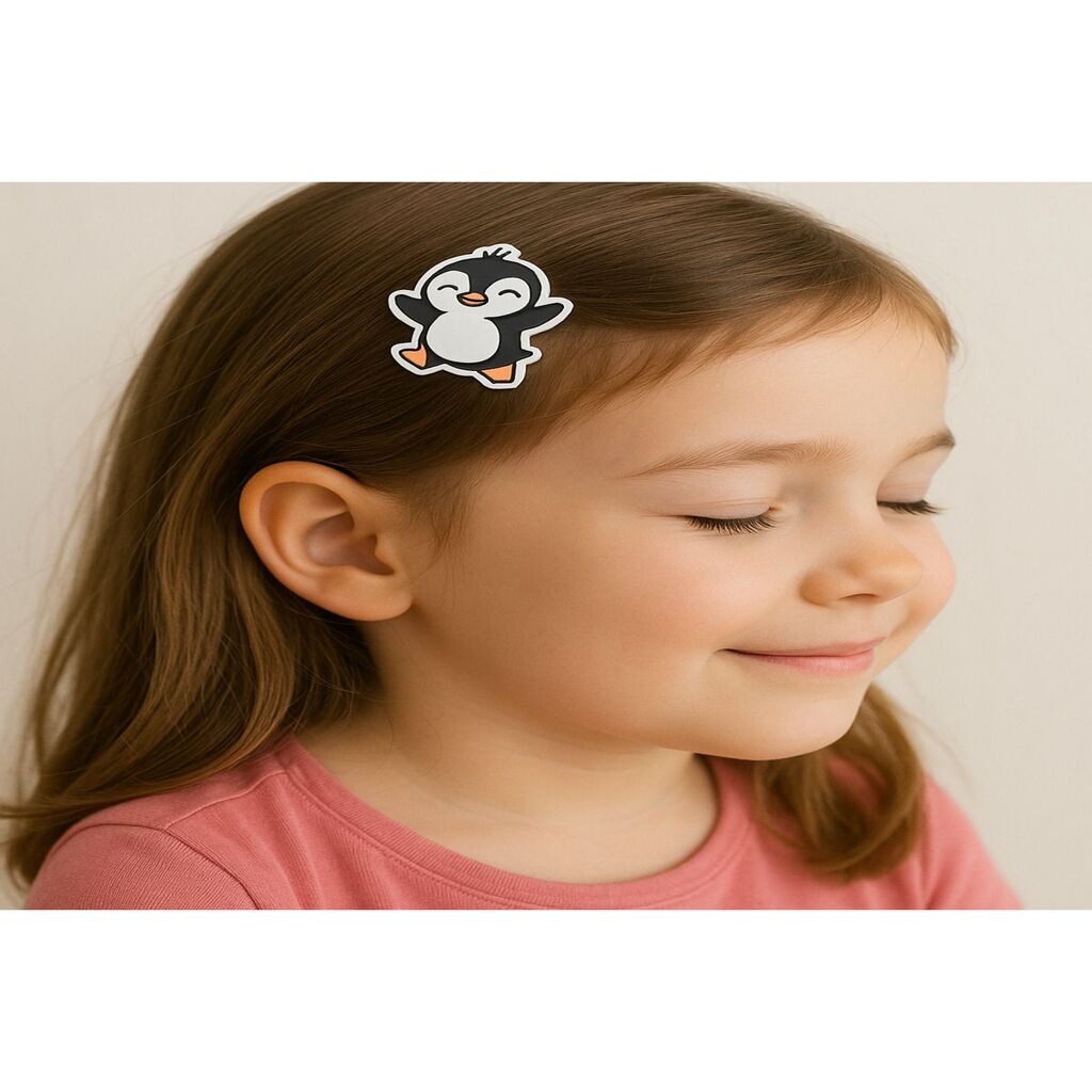 Penguen Figürlü Yan Toka 1 adet 7 cm