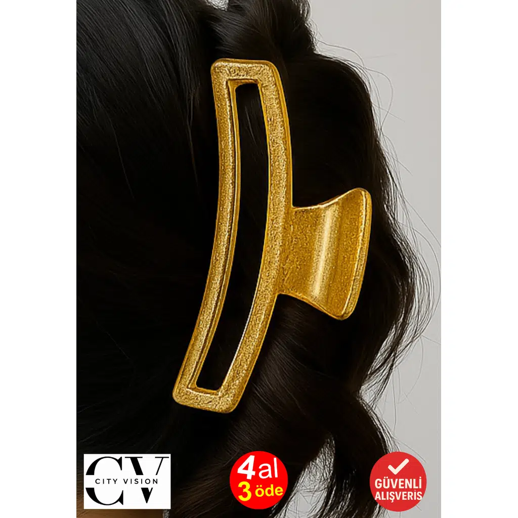 Simli Hardal Renk Eliptik Model Mandal Toka 11 cm - Şık ve Dayanıklı