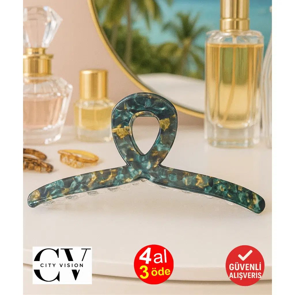 Yeşil Degrade Renk 13 cm Mandal Toka